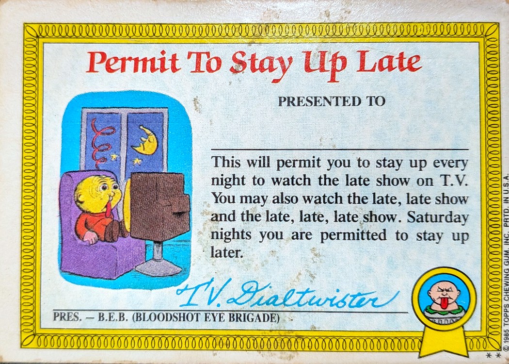 Back of Nasty Nick #1a